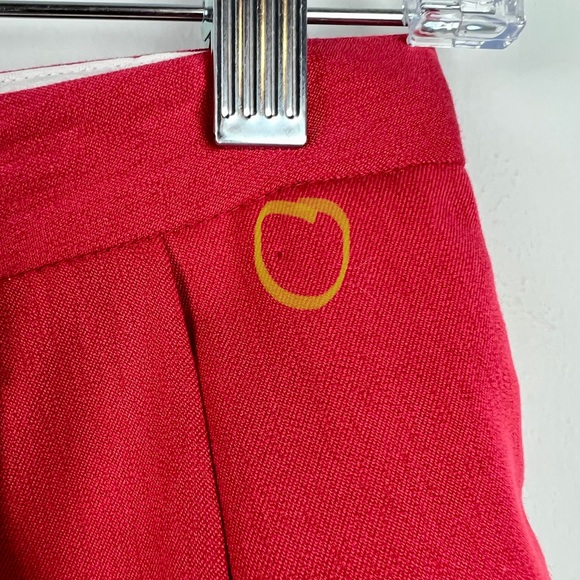 Cutter & Buck Women Bermuda Pleated High Rise Red Dress Shorts Size 8 - Picture 5 of 10